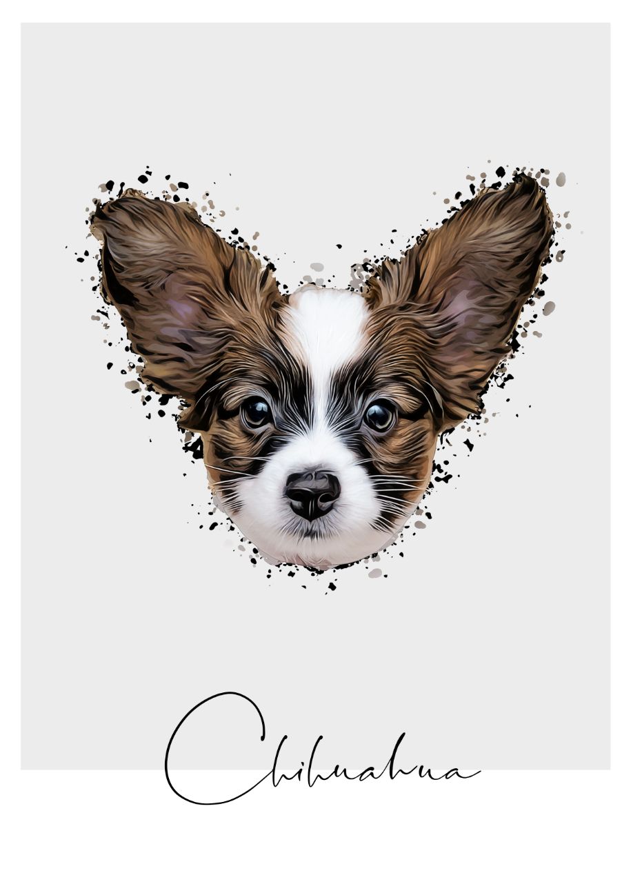 Welpen Edition - Personalisiertes Hundeposter