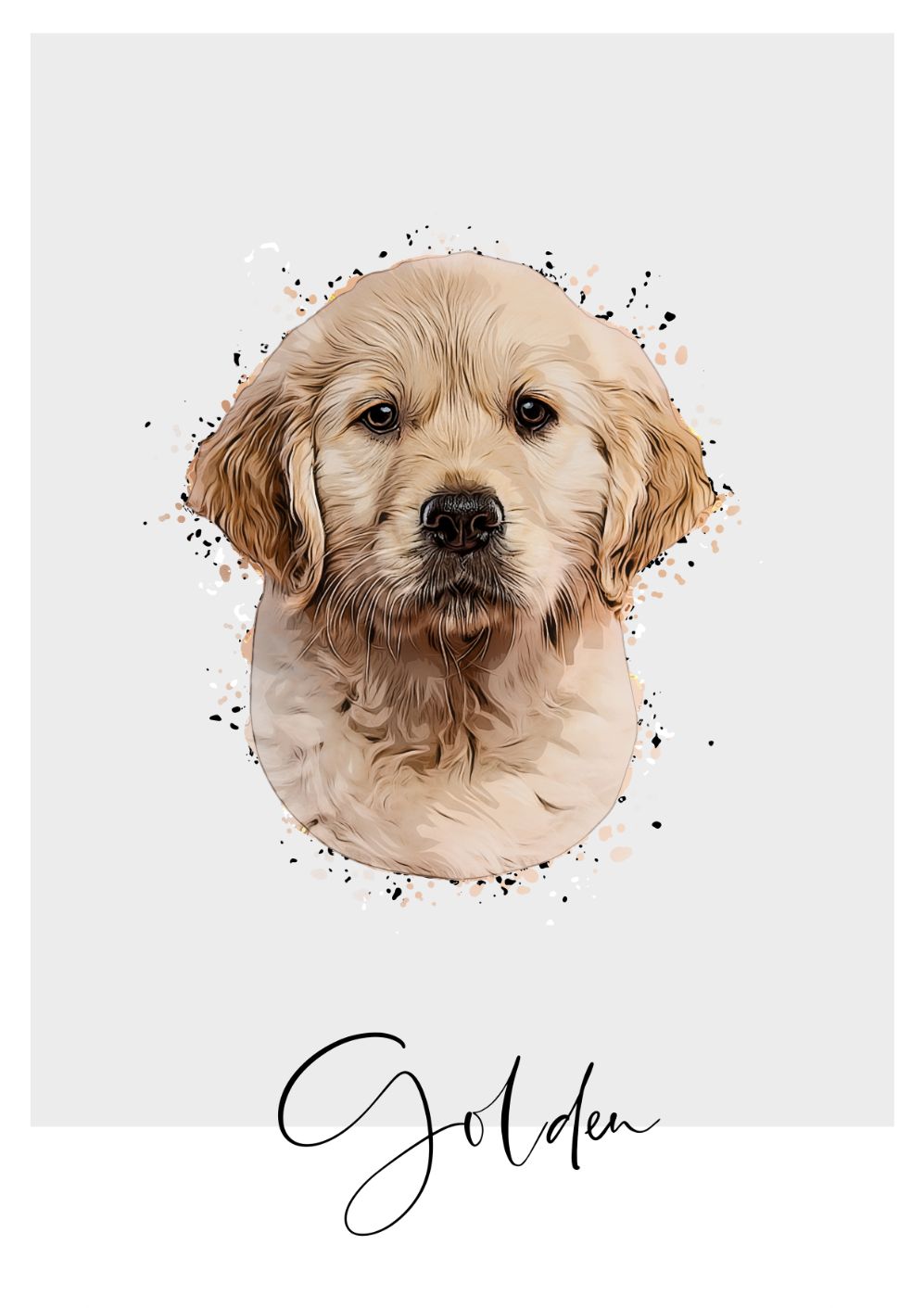 Welpen Edition - Personalisiertes Hundeposter